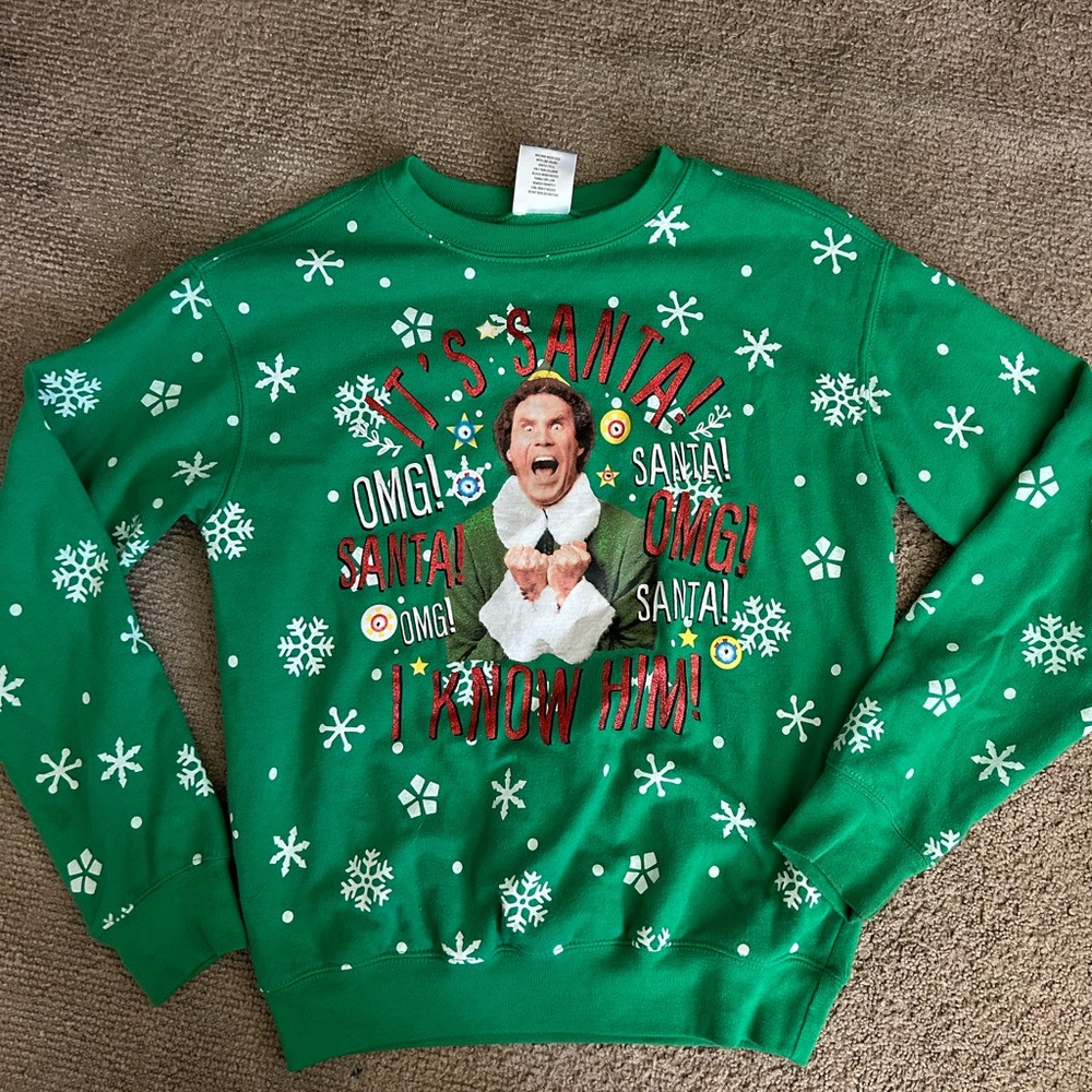 ELF Green Holiday Sweater